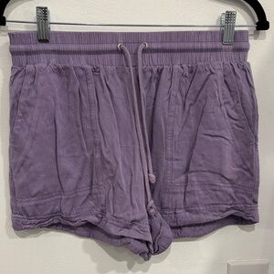 Hem & Thread Lilac Drawstring Shorts
